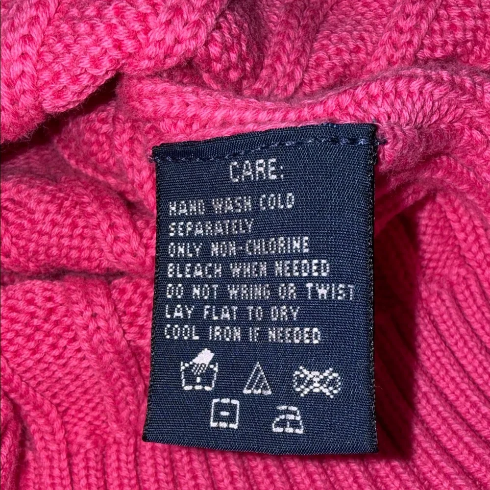 🎀 HOST PICK 🎀Ralph Lauren Bright Pink Cable Knit Polo - Picture 6 of 12